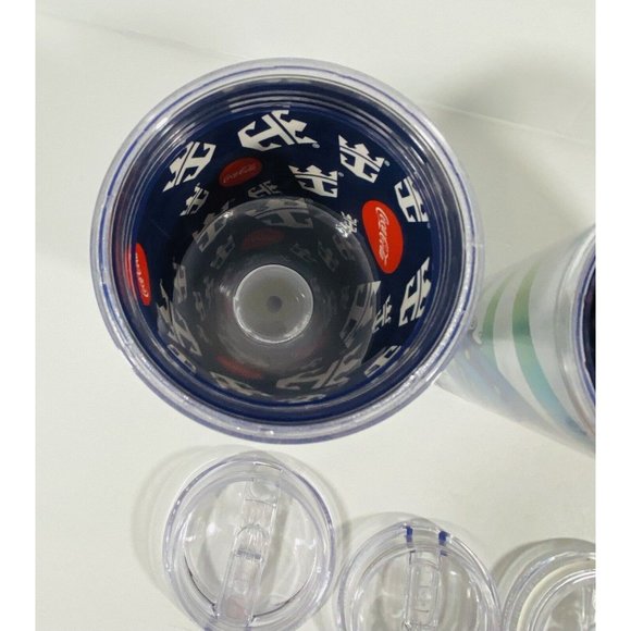 Royal Caribbean Drink Soda Package Plastic Tumblers Cups Coca Cola Set Of 3 - Picture 9 of 12